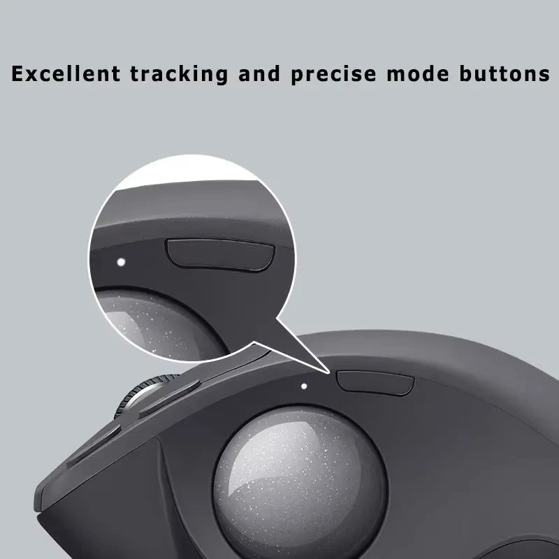 Logitech MX Ergo S Wireless Trackball Mouse Adjustable Ergonomic Design Rechargeable Bluetooth Mouse for Office Drawing Laptop