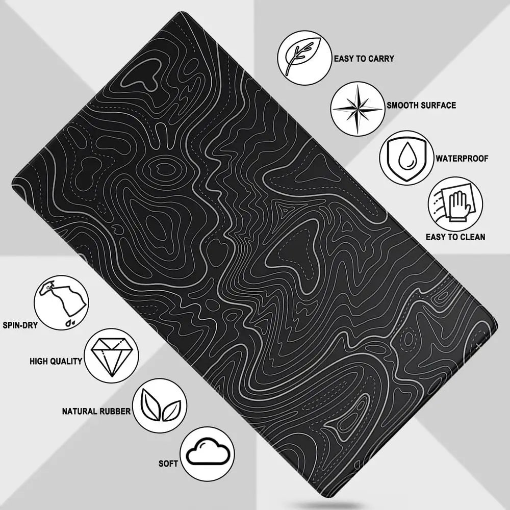 Extra Large Waterproof Gaming Mouse Pad with Stitched Edges, 31.5 x 15.7, Non-Slip Rubber Base, Ideal for Big Keyboards and Game